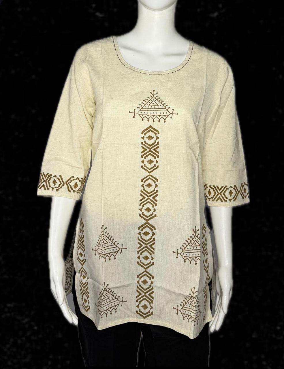 mandala print kurti