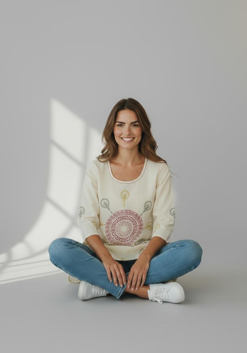 mandala printed kurti