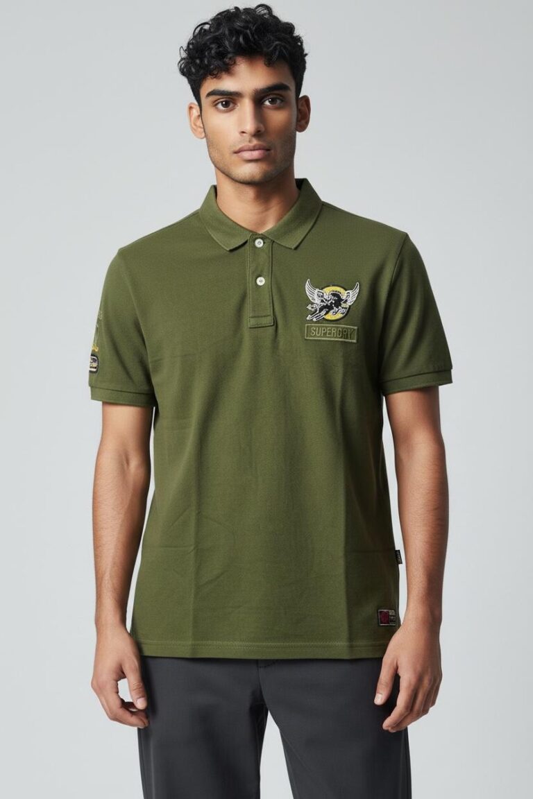 PREMIUM COTTON S/D POLO T SHIRT – Forest Green